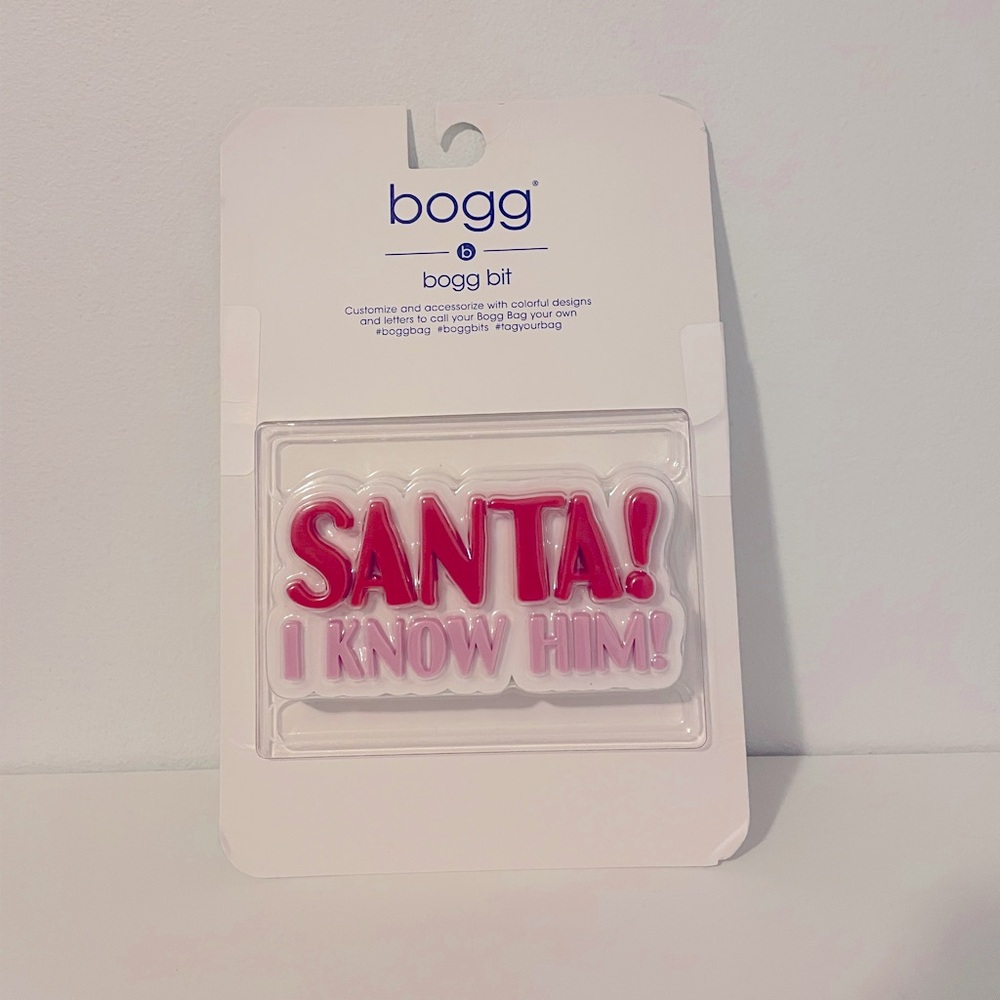 Bogg Bit SANTA! I KNOW HIM! Attachment for Bogg Bag.  NIP.